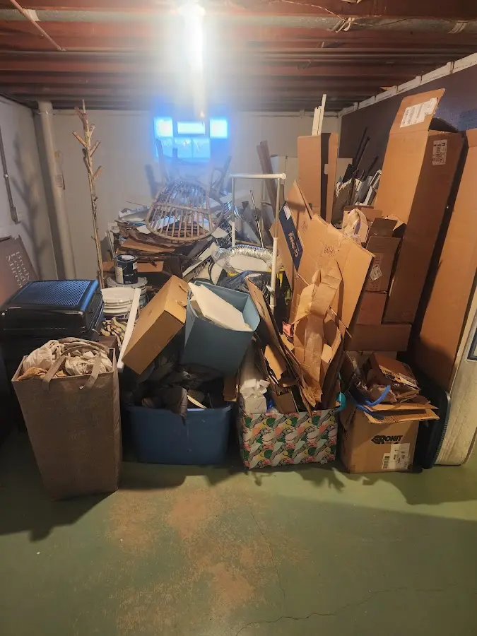 Roll-off dumpster container at job site for Yard Waste Dumpster Rental in Hernando